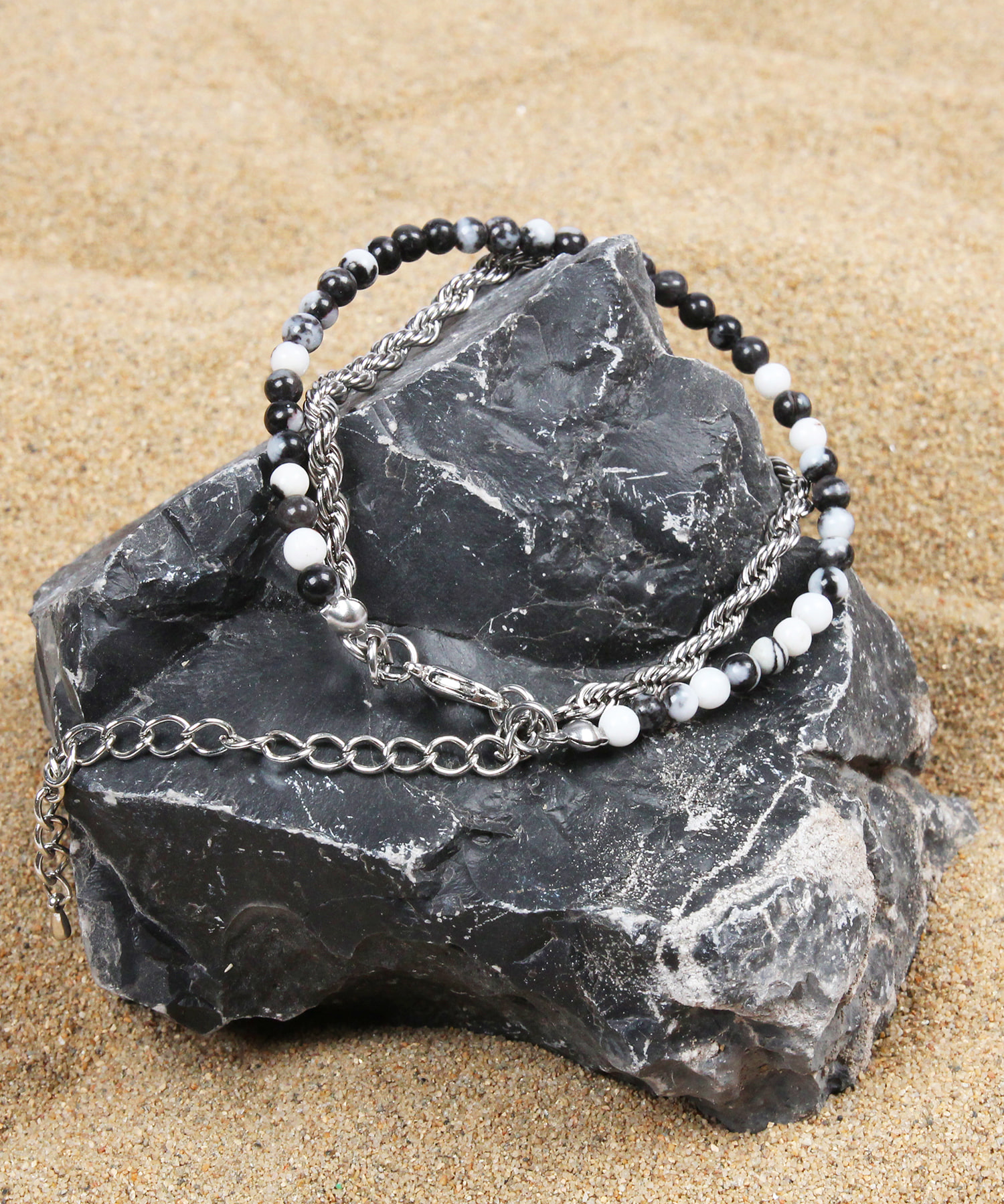 [5/31 예약발송] Agate Stone Layered Bracelet